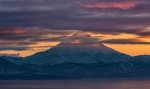Январские закаты над вулканом Вилючинский